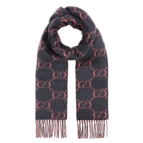 gucci wool alpaca scarf|Gucci wool scarf unisex.